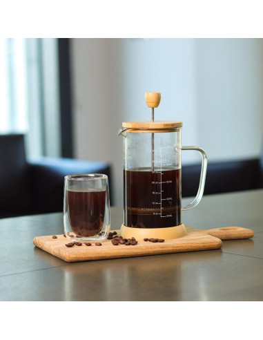 Cafetera Prensa Francesa wedrink 1000ml Vidrio Borosilicato