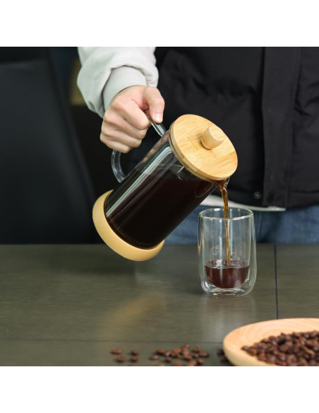 Cafetera Prensa Francesa wedrink 1000ml Vidrio Borosilicato