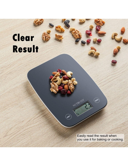 Balanza Digital de Cocina NUTRI FIT 5kg LCD Precisión 1g