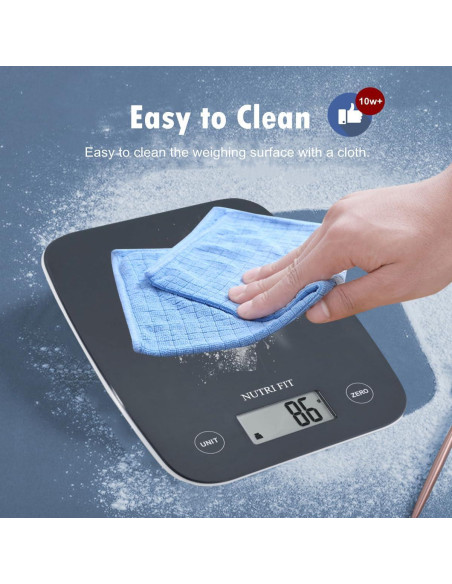 Balanza Digital de Cocina NUTRI FIT 5kg LCD Precisión 1g