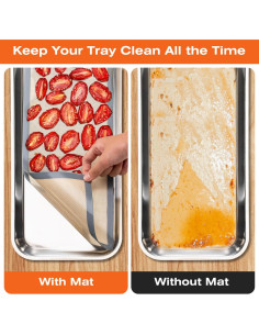Alfombrillas de Silicona Angadona para Deshidratador Grande 6 pcs 2