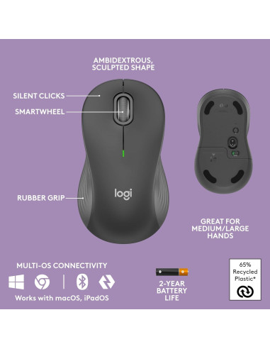 Combo Teclado y Ratón Inalámbrico Ergonómico Logitech MK670