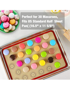Alfombrilla de Silicona Cook Time para Hornear Macarons - Set de 2 2