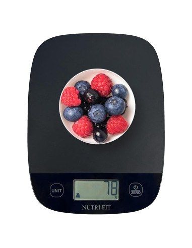 Balanza de Cocina Digital NUTRI FIT 5kg Precisa Tare Inteligente