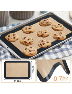 Alfombrilla de Silicona Antiadherente HANWRAPS 30x21 cm - 2 Pzas 2