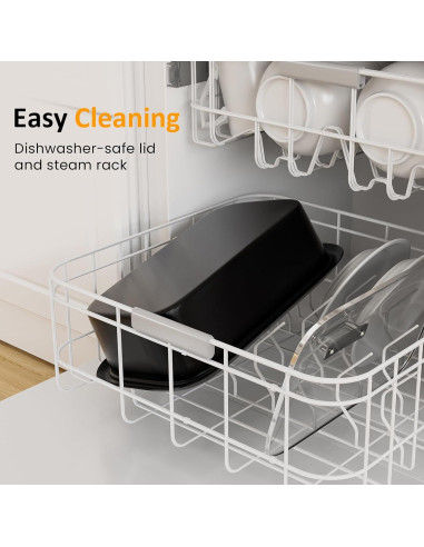 Olla de Cocción Lenta Programable HEYNEMO 8 Cuartos 12-en-1