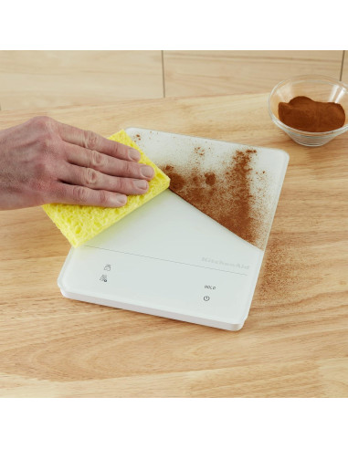 Balanza de Cocina Digital KitchenAid KQ913 IPX7 5kg Blanca