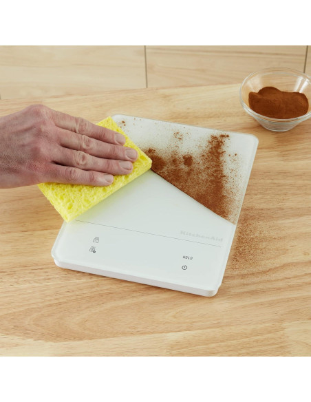 Balanza de Cocina Digital KitchenAid KQ913 IPX7 5kg Blanca