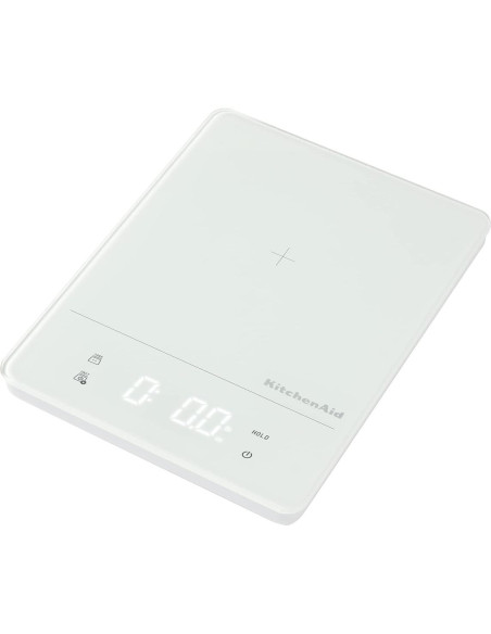 Balanza de Cocina Digital KitchenAid KQ913 IPX7 5kg Blanca
