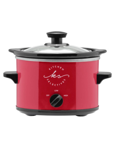 Olla de cocción lenta Kitchen Selectives SC-15RD 1.42L Roja