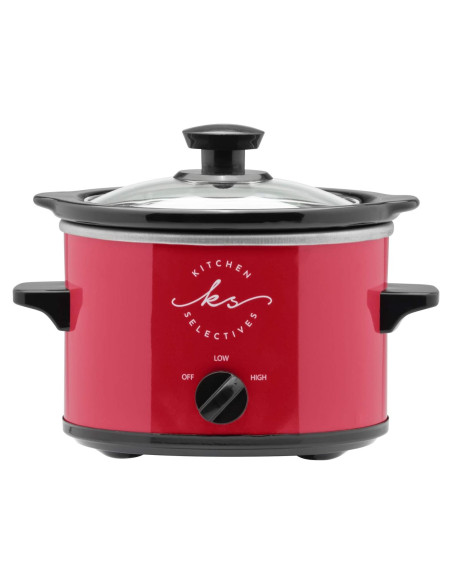 Olla de cocción lenta Kitchen Selectives SC-15RD 1.42L Roja