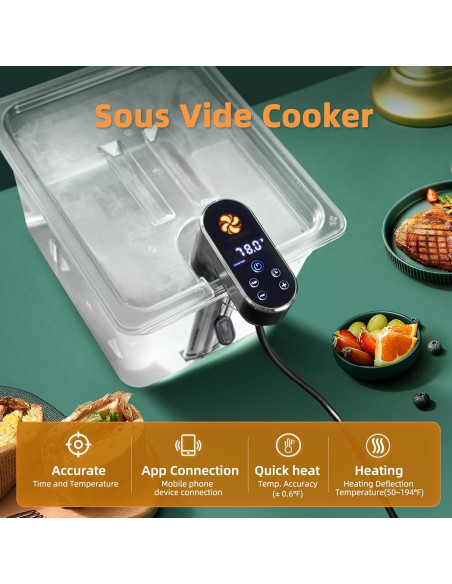 Cocinero Sous Vide Outohome 1300W Control WIFI IPX7