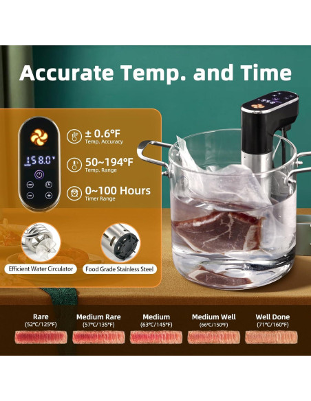 Cocinero Sous Vide Outohome 1300W Control WIFI IPX7
