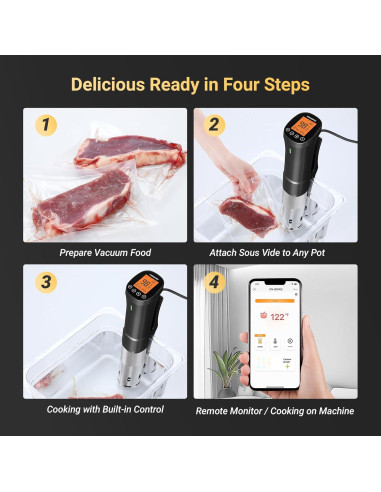 Cocedor Sous Vide Inkbird SOUS VIDE 1000W WiFi Control APP