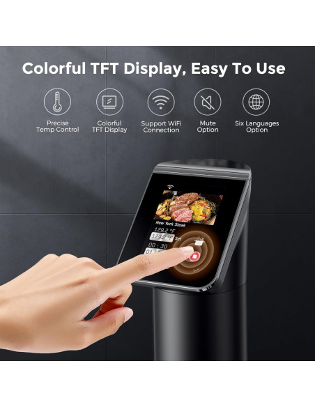Cocedor Sous Vide KitchenBoss G330 1100W Acero Inoxidable