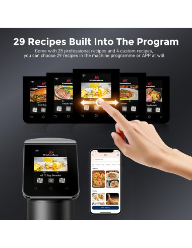 Cocedor Sous Vide KitchenBoss G330 1100W Acero Inoxidable