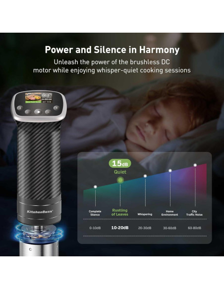 Cocinero Sous Vide KitchenBoss G322PT WiFi 1100W 20L Acero Inoxidable