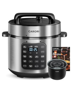 Olla de Presión Eléctrica Carori 6 Qt 9-en-1 Acero Inoxidable