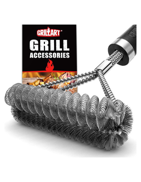 Cepillo para Parrilla GRILLART 2 en 1 Acero Inoxidable 45,72 cm