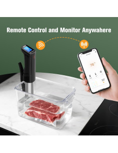 Cocedor Sous Vide CharMeter CSV-100-W 1000W Control App 2