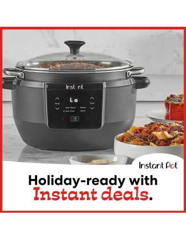 Olla de Cocción Lenta Instant Pot 7.5L 4-en-1 Sella/Salta