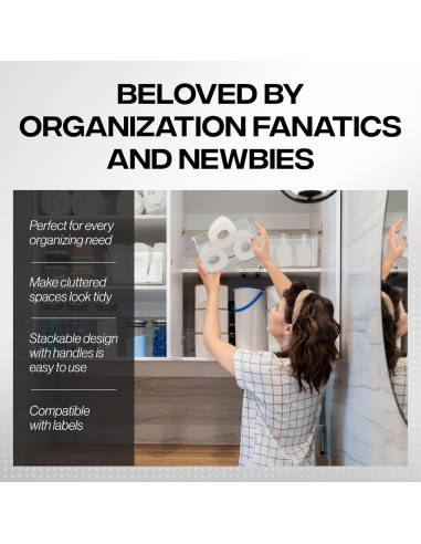 Contenedores de Almacenamiento ClearSpace - 4 Piezas 27.94x20.32x15.24cm