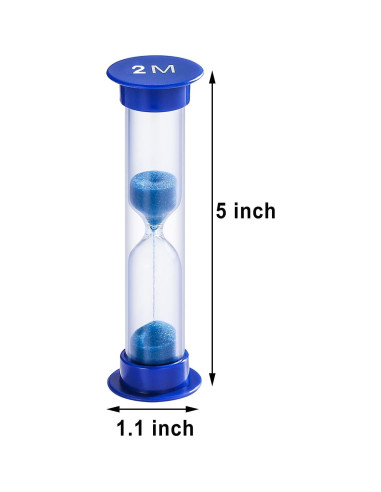 Temporizador de Arena SuLiao 2 Minutos Color Azul