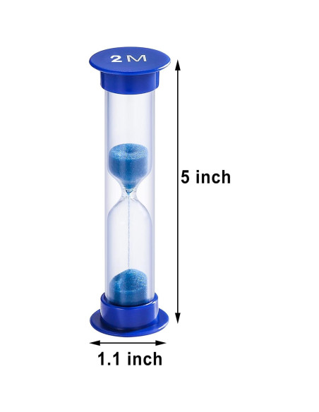 Temporizador de Arena SuLiao 2 Minutos Color Azul