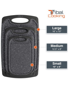 Set de 3 Tablas de Cortar Tribal Cooking Antideslizantes 2