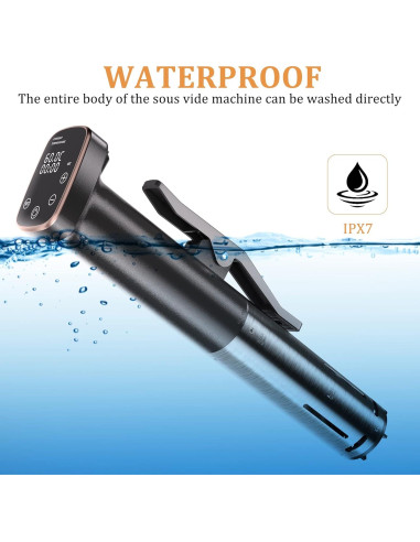 Cocedor Sous Vide Sixfivsevn 1100W Control Táctil IPX7