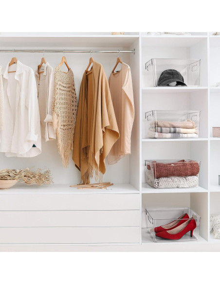 Contenedores de Almacenamiento ClearSpace - 4 Piezas 27.94x20.32x15.24cm