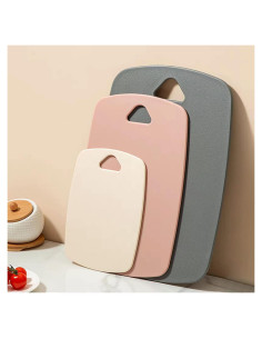 Juego de 3 Tablas de Cortar BanYakong de Plástico Rosa