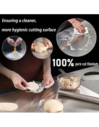 Juego de 3 Tablas de Cortar de Titanio 100% Puro - Apto Lavavajillas