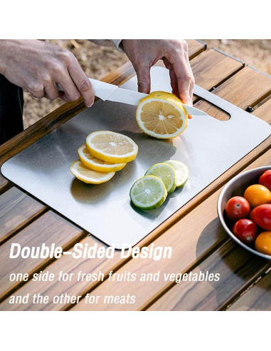 Juego de 3 Tablas de Cortar de Titanio 100% Puro - Apto Lavavajillas