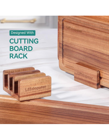 Juego de 3 Tablas de Cortar de Madera Acacia LazioPater