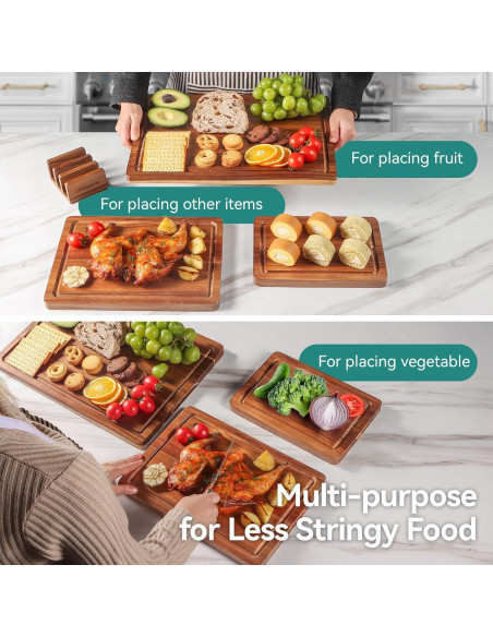 Juego de 3 Tablas de Cortar de Madera Acacia LazioPater