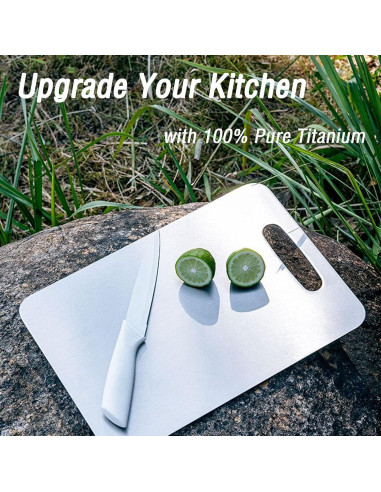 Juego de 3 Tablas de Cortar de Titanio 100% Puro - Apto Lavavajillas