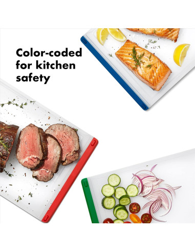 Set de Tablas de Cortar OXO Good Grips 3 Piezas Multicolor