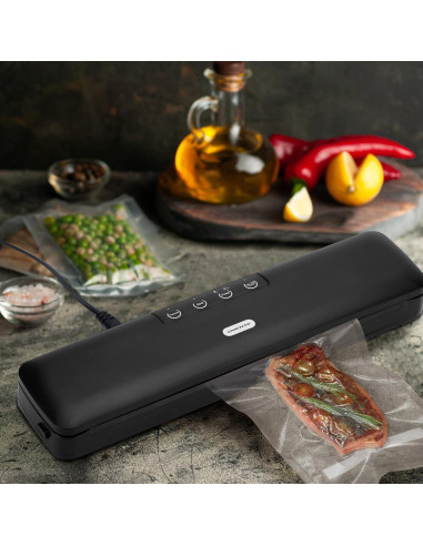 Máquina de Sellado al Vacío OVENTE SV2906B Compacta 100W