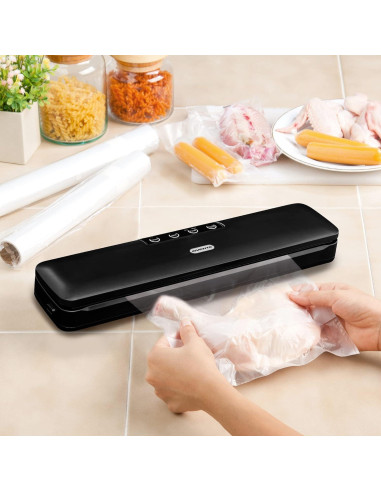 Máquina de Sellado al Vacío OVENTE SV2906B Compacta 100W