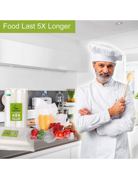 Bolsas de Almacenamiento al Vacío VacYaYa 100 Unidades 4mil 46x29cm Bolsas de Almacenamiento al Vacío VacYaYa 100 Unidades 4mil 46x29cm