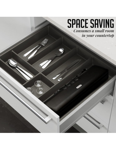 Máquina de Sellado al Vacío OVENTE SV2906B Compacta 100W