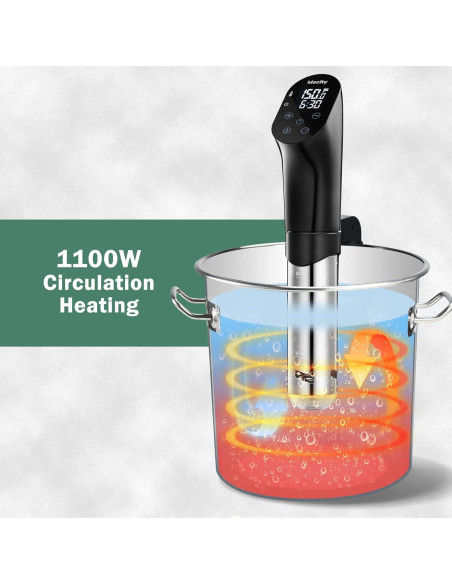 Cocedor Sous Vide Mecity SVJ-2000 1100W Precisión 0.5C