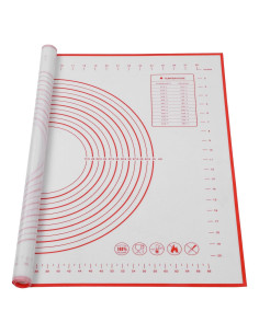 Alfombrilla de Silicona para Hornear Tucnoeu 81.3x61 cm Roja