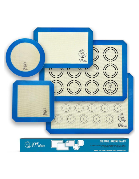Juego de Tapetes de Silicona KPKitchen 5 Piezas Antiadherentes Juego de Tapetes de Silicona KPKitchen 5 Piezas Antiadherentes
