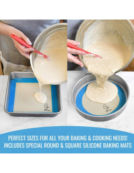 Juego de Tapetes de Silicona KPKitchen 5 Piezas Antiadherentes Juego de Tapetes de Silicona KPKitchen 5 Piezas Antiadherentes