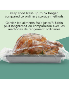 Rollos Expandibles FoodSaver 11" x 16' para Alimentos 2