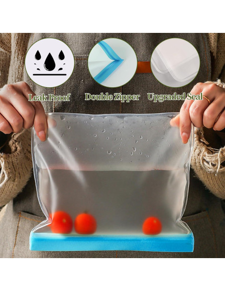 Paquete de 24 Bolsas de Almacenamiento Reutilizables Xiholeruf Paquete de 24 Bolsas de Almacenamiento Reutilizables Xiholeruf