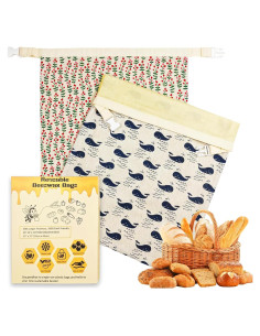 Bolsas de Cera de Abeja NOSTOSON XL 33x43cm 2 Piezas Ecológicas