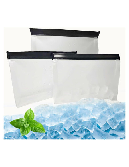 3 Bolsas de Almacenamiento de Hielo Reutilizables UlifeBetter 25x18.5cm